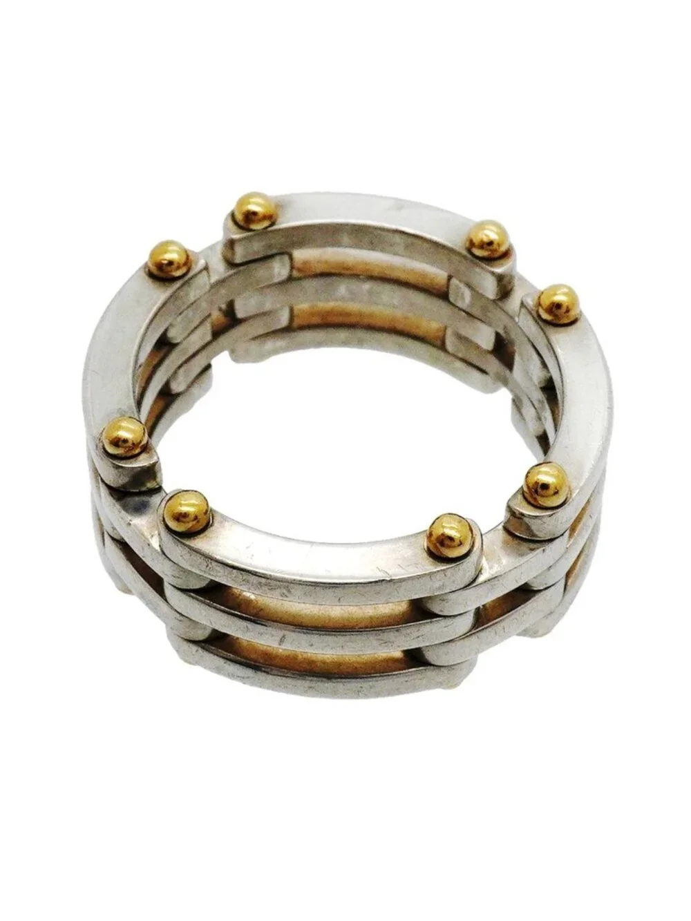 Tiffany & Co Ring Gate 18k Yellow Gold 925 Sterling Silver